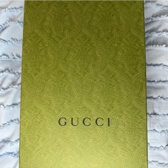 Gucci Crystal Embellished Cream and Blue Sneakers - Picture 9 of 11